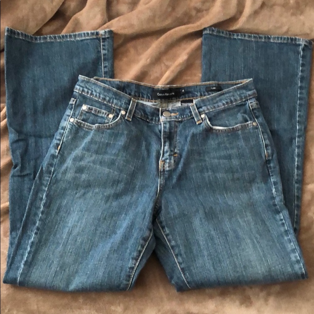 Vintage Calvin Klein Flare Leg Jeans - Size 10